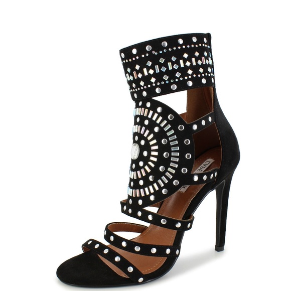 LAST🔥SZ 11 Studded Open Toe Gladiator Heel Sandal - Picture 2 of 5